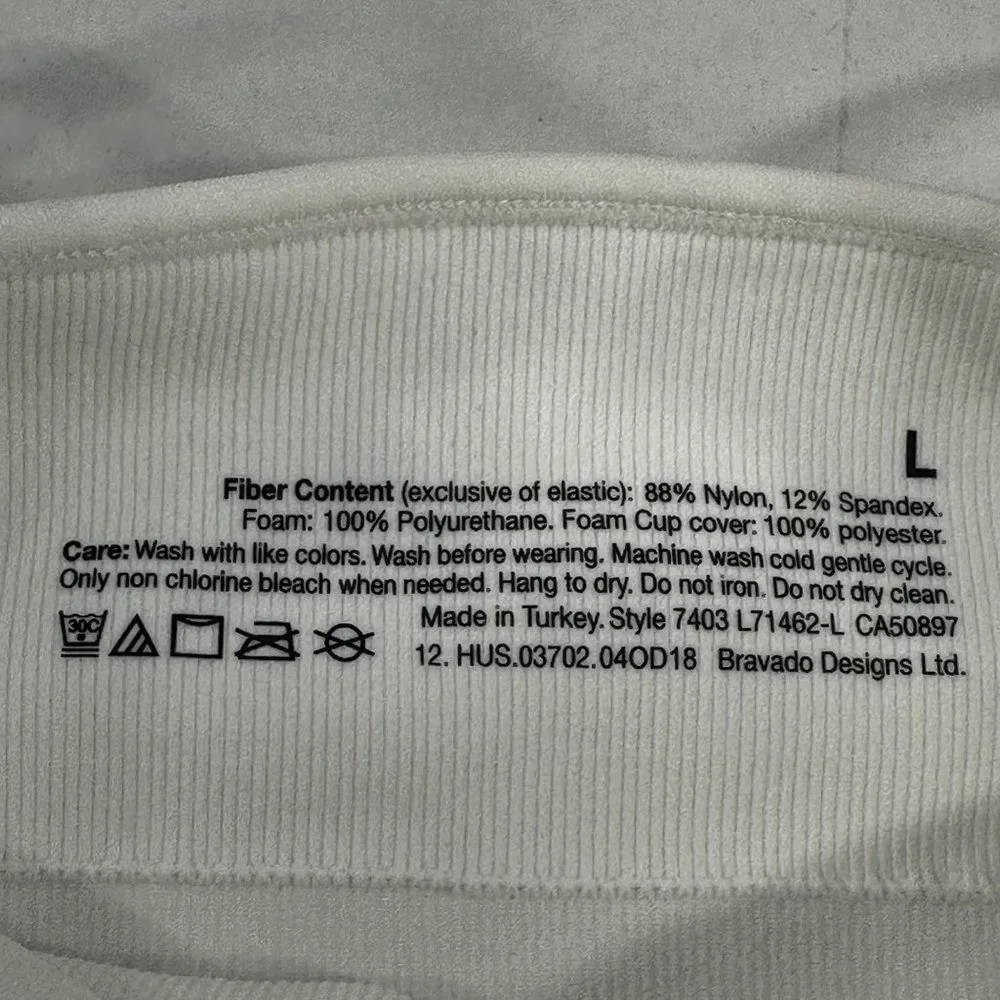 Bravado Basics Women's Size Large Slimming Maternity And Nursing Cami White New - Picture 6 of 14